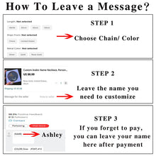 Load image into Gallery viewer, Qitian Custom Arabic Name Necklace