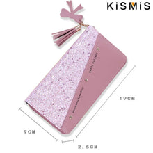 Load image into Gallery viewer, Sequins Patchwork Glitter Wallet