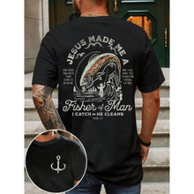 Load image into Gallery viewer, Men's Casual Fishing Print T-Shirt