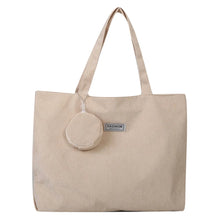 Load image into Gallery viewer, Women Corduroy Tote Handbag