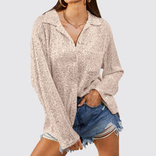 Load image into Gallery viewer, Autumn Fashion Sequins Shirt