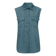 Load image into Gallery viewer, Women Casual Solid Sleeveless Blouse