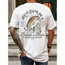 Load image into Gallery viewer, Men's Casual Fishing Print T-Shirt
