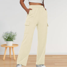 Load image into Gallery viewer, Elastic Waist Cargo Sweatpants Pockets