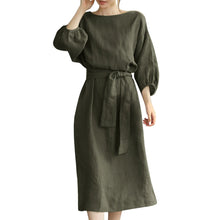 Load image into Gallery viewer, Cotton Linen Dresses