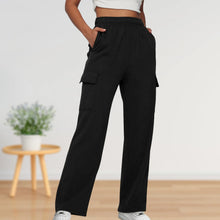 Load image into Gallery viewer, Elastic Waist Cargo Sweatpants Pockets
