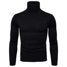 Load image into Gallery viewer, Men&#39;s Black Turtleneck Sweater
