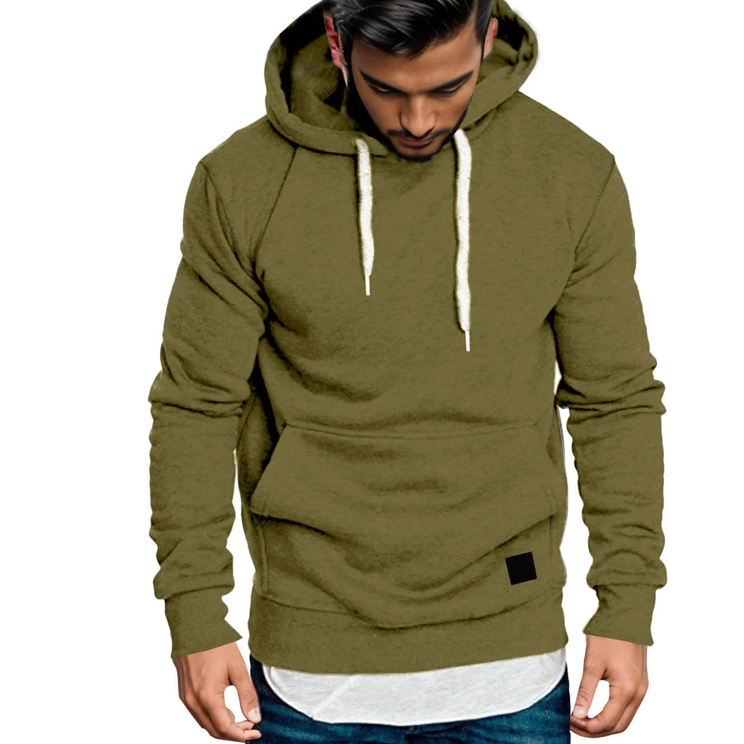 Mens Casual Hoodies Splicing Large