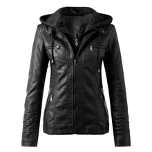 Load image into Gallery viewer, Leather Belt Coat Jacket
