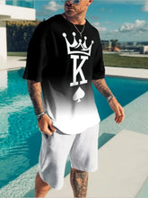 Load image into Gallery viewer, Men&#39;s trendy round neck short
