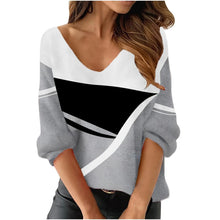 Load image into Gallery viewer, Fashion Geometric Print Long Sleeve Shirts
