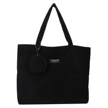 Load image into Gallery viewer, Women Corduroy Tote Handbag
