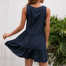 Load image into Gallery viewer, Lace Embroidery Swing Dress
