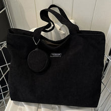 Load image into Gallery viewer, Women Corduroy Tote Handbag
