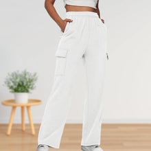 Load image into Gallery viewer, Elastic Waist Cargo Sweatpants Pockets

