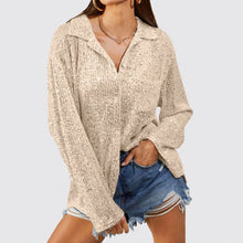 Load image into Gallery viewer, Autumn Fashion Sequins Shirt
