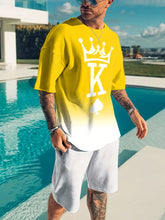 Load image into Gallery viewer, Men&#39;s trendy round neck short
