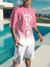 Load image into Gallery viewer, Men&#39;s trendy round neck short
