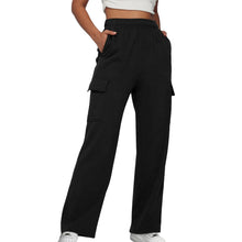 Load image into Gallery viewer, Elastic Waist Cargo Sweatpants Pockets
